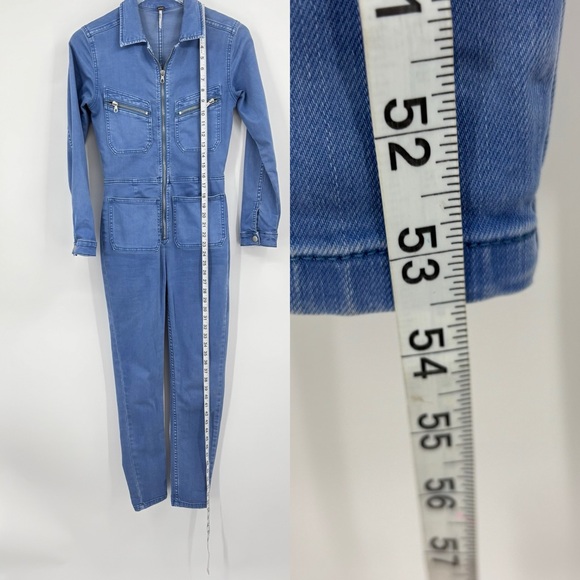 Free People Utility Denim Lennox Jumpsuit - Picture 12 of 15